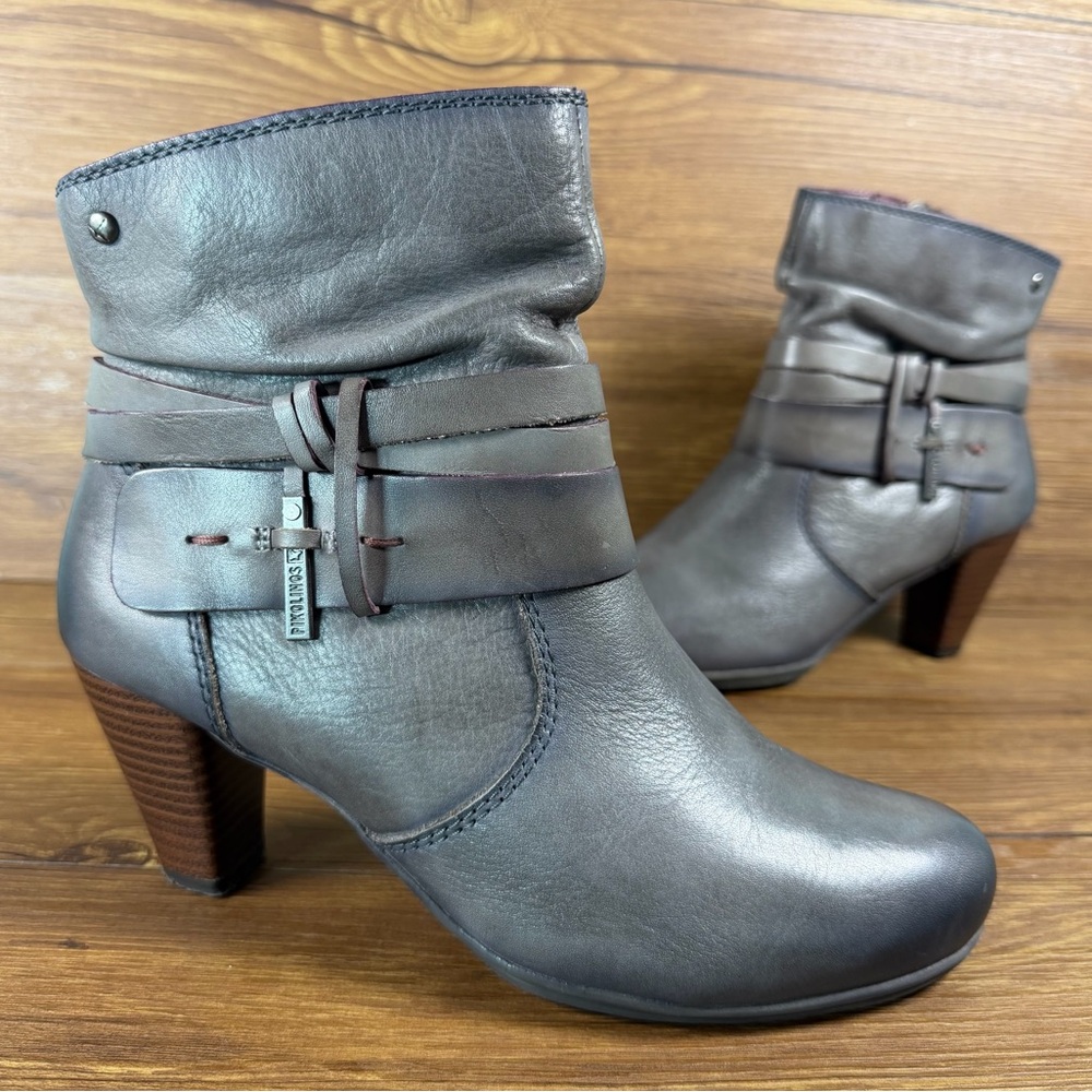 Pikolinos Verona Leather Heel Booties Women’s Size 8.5 (39)‎ Shoes